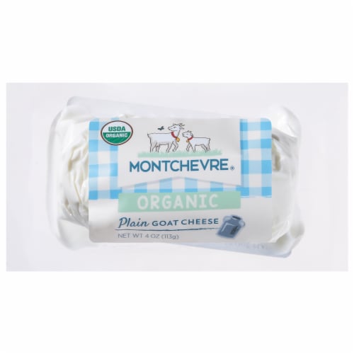 Montchevre® Organic Plain Goat Cheese Log Perspective: front