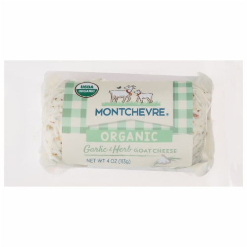 Montchevre® Organic Garlic & Herbs Goat Cheese Log Perspective: front