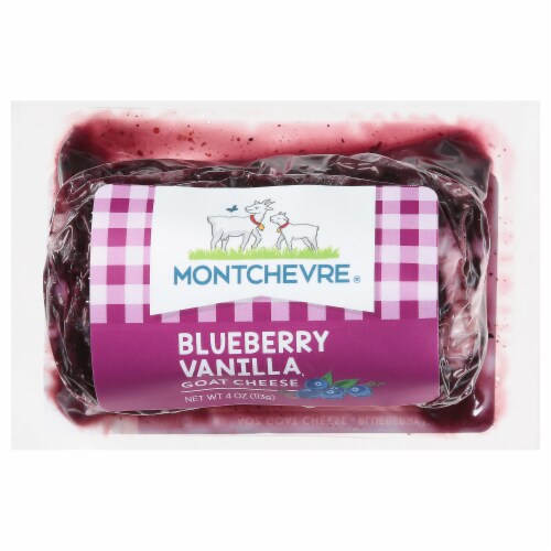 Montchevre® Blueberry Vanilla Goat Cheese Log Perspective: front
