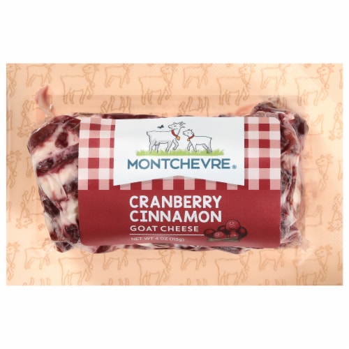 Montchevre® Cranberry Cinnamon Goat Cheese Log Perspective: front