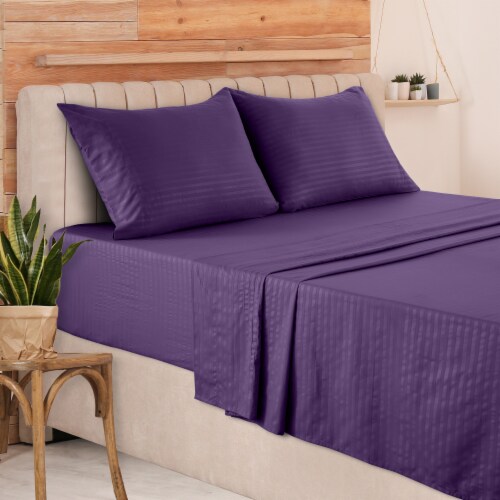 Purple bed 2025 throw king size