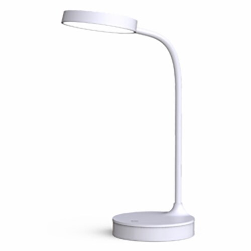 OttLite Rechargeable LED Flex Desk with Mirror - White Perspective: front