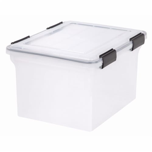 IRIS Latch Plastic Storage Container With Built In Handles And