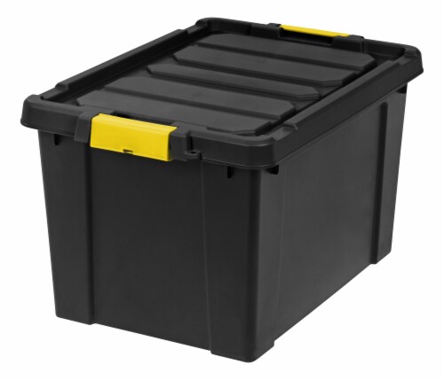 Iris Store It All Tote - Black/Yellow Perspective: front