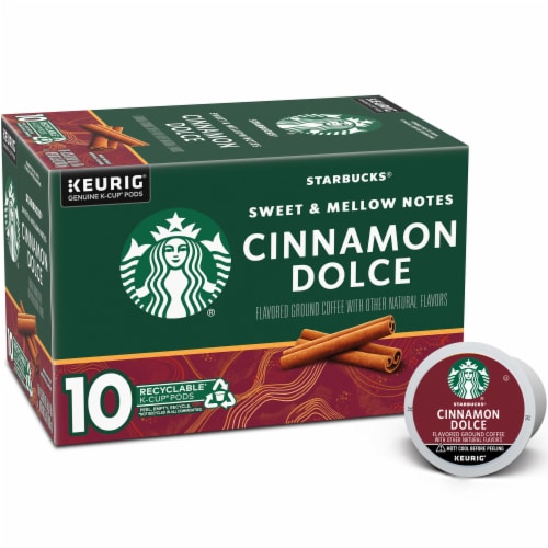 Starbucks® Cinnamon Dolce Flavored Ground K-Cup Coffee Pods Perspective: front