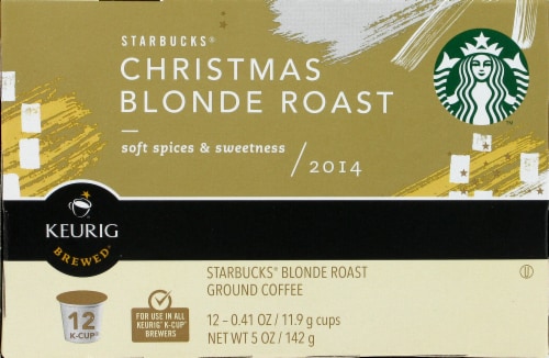 Starbucks Christmas Blonde Coffee Pods Perspective: front
