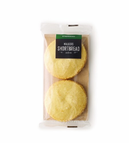 Starbucks Walkers Shortbread Cookies 2 Count Perspective: front