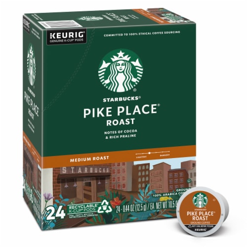 Starbucks® Pike Place® Medium Roast K-Cup® Coffee Pods Perspective: front