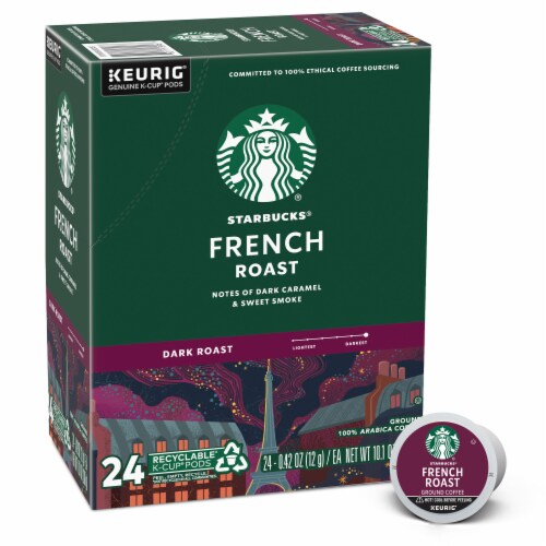 Starbucks® French Roast Dark Roast K-Cup® Coffee Pods Perspective: front