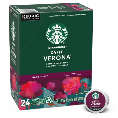Starbucks® Caffe Verona® Dark Roast K-Cup® Coffee Pods Perspective: front