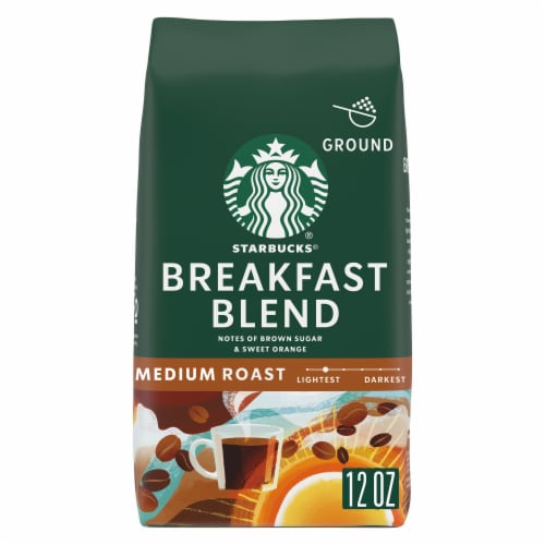 Starbucks Breakfast Blend Medium Roast Ground Coffee Perspective: front