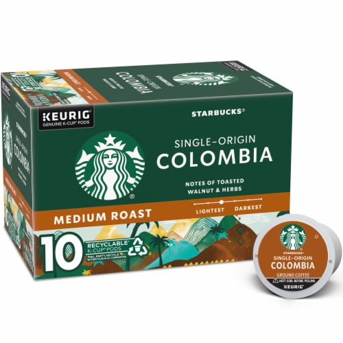 Starbucks® Colombia Medium Roast K-Cup® Coffee Pods Perspective: front