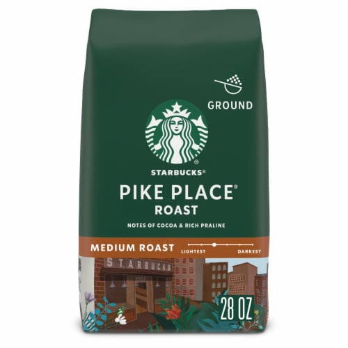 Starbucks Pike Place Medium Roast Ground Coffee Perspective: front