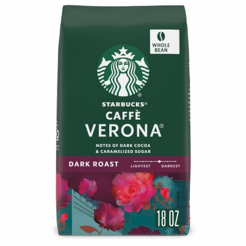 Starbucks Caffè Verona Dark Roast Whole Bean Coffee Perspective: front