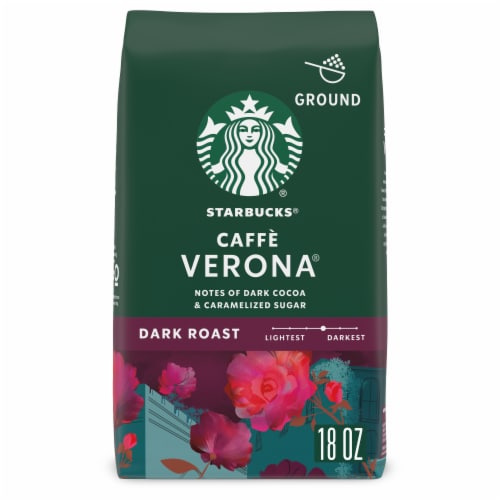 Starbucks Caffè Verona Dark Roast Ground Coffee Perspective: front