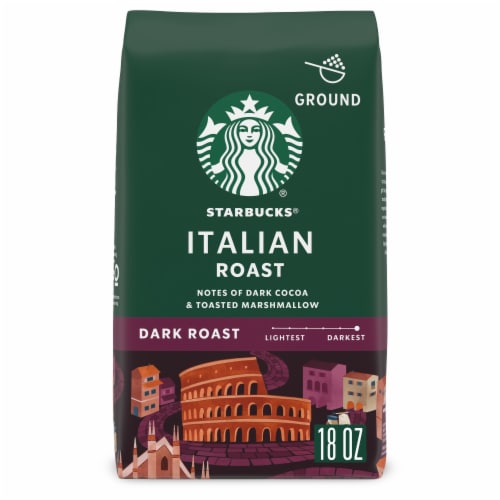 Starbucks Italian Roast Ground Coffee Perspective: front