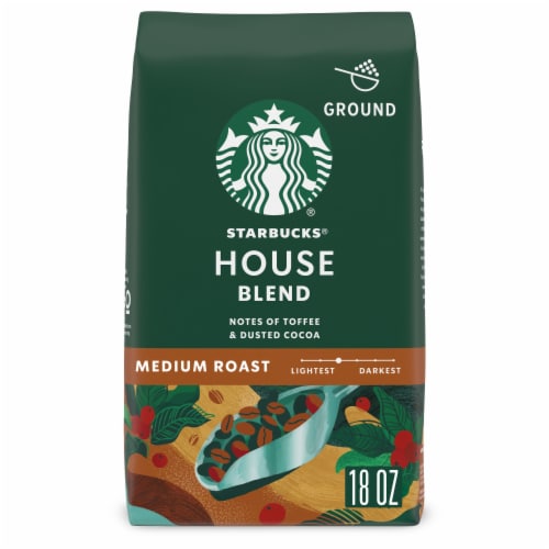 Starbucks House Blend Medium Roast Ground Coffee Perspective: front