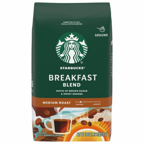Starbucks® Breakfast Blend Medium Roast Ground Coffee Perspective: front