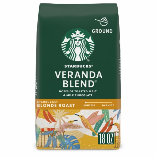 Starbucks Veranda Blend Blonde Roast Ground Coffee Perspective: front