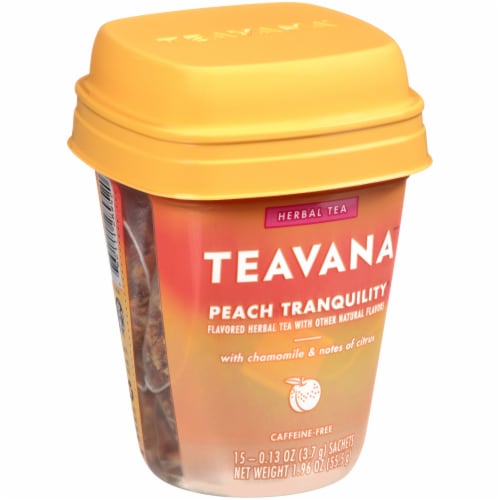 Teavana™ Peach Tranquility Herbal Tea Sachets Perspective: front