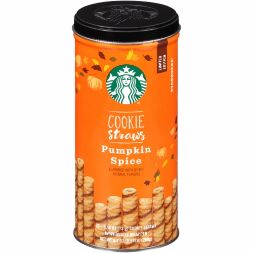 Starbucks Pumpkin Spice Rolled Wafer Cookie Straws, 9.1 oz - Harris Teeter