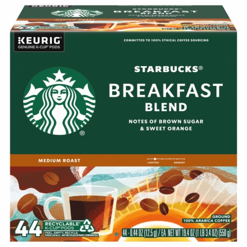 Starbucks® Breakfast Blend Medium Roast K Cup® Coffee Pods 44 Ct Ralphs