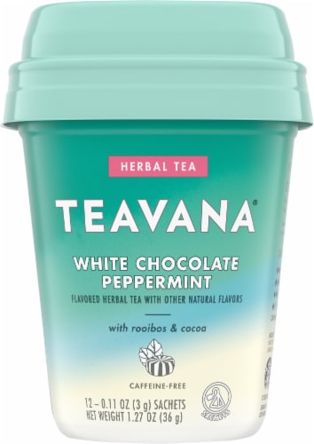Teavana® White Chocolate Peppermint Herbal Tea Sachets Perspective: front