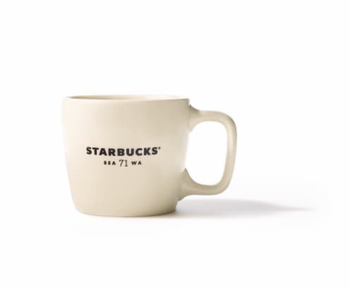 Starbucks White Classic Logo 12 oz Ceramic Hot Coffee Travel