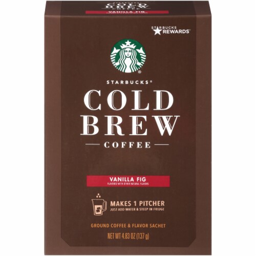 Starbucks Vanilla Fig Cold Brew Ground Coffee Perspective: front
