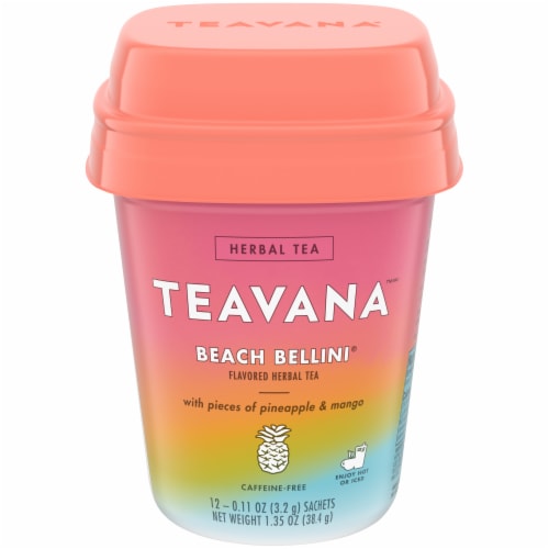 Teavana™ Beach Bellini Caffeine Free Herbal Tea Bags Perspective: front