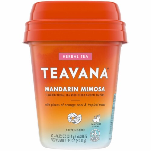 Teavana® Mandarin Mimosa Caffeine Free Herbal Tea Sachets Perspective: front