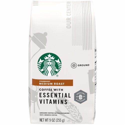 Starbucks® Coffee with Essential Vitamins Medium Roast Ground Coffee Perspective: front
