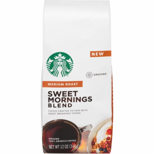 Starbucks Sweet Mornings Blend Medium Roast Ground Coffee Perspective: front