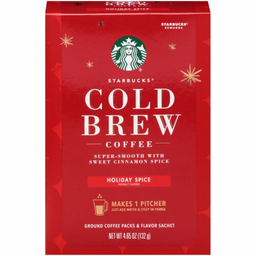 Starbucks Holiday Spice Cold Brew Coffee Perspective: front