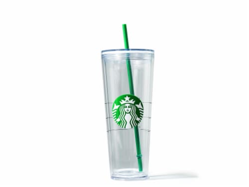 clear starbucks plastic cup