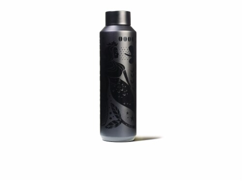 Starbucks Stainless Steel Water Bottle - Black Matte Perspective: front