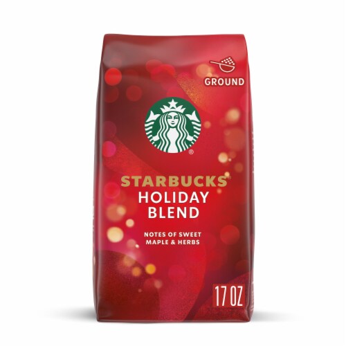 Starbucks Holiday Blend Medium Roast Ground Coffee Perspective: front