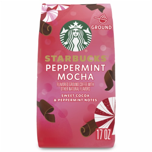Starbucks® Peppermint Mocha Ground Coffee Perspective: front