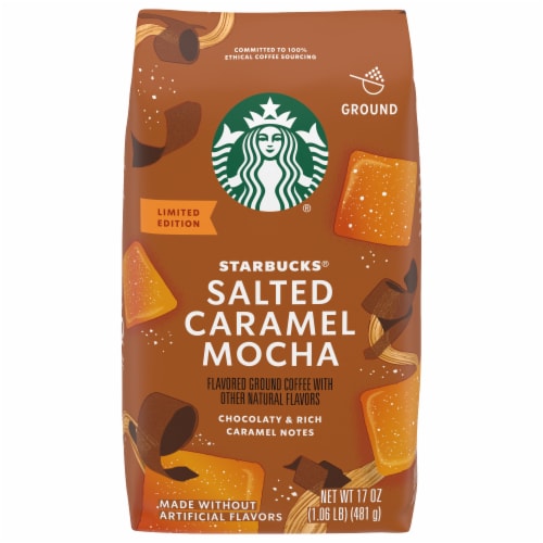 Starbucks Salted Caramel Mocha Ground Coffee Perspective: front