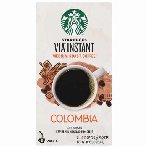 Starbucks Via Instant Colombia Medium Roast Instant Coffee Packets