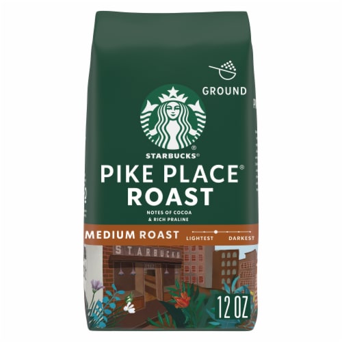 Starbucks Pike Place Medium Roast Ground Coffee Perspective: front