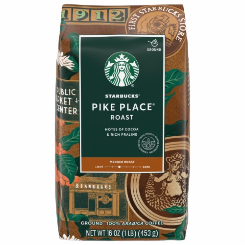 Starbucks® Pike Place® Medium Roast Ground Coffee Perspective: front