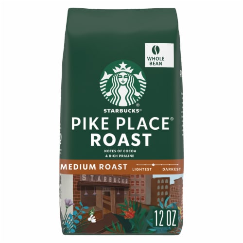 Starbucks Pike Place Medium Roast Whole Bean Coffee Perspective: front