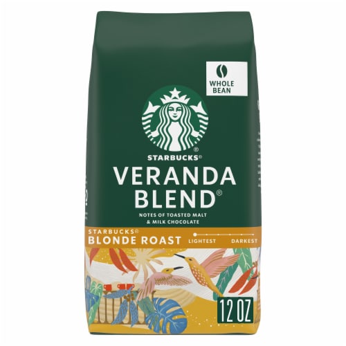 Starbucks Veranda Blend Blonde Roast Whole Bean Coffee Perspective: front