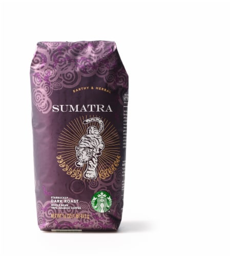 Starbucks® Sumatra Dark Roast Whole Bean Coffee Perspective: front