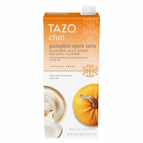 Tazo Chai Pumpkin Spice Latte Perspective: front