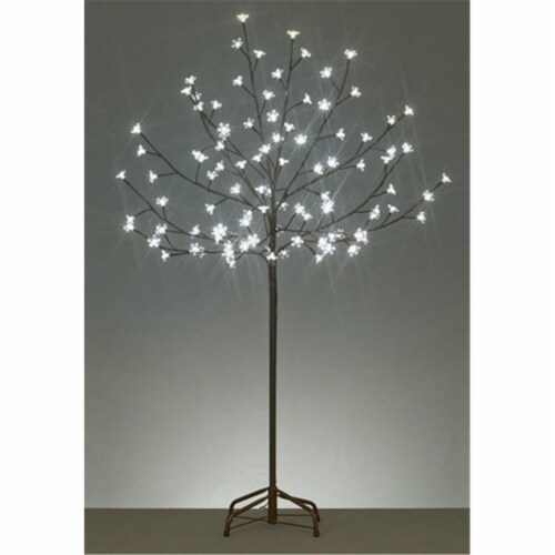 NorthLight 6 ft. LED Lighted Cherry Blossom Flower Tree- Warm White Lights Perspective: front