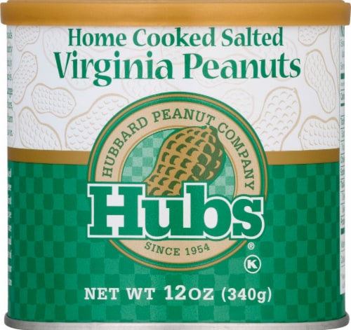 Hubs® Home Cooked Salted Virginia Peanuts Perspective: front