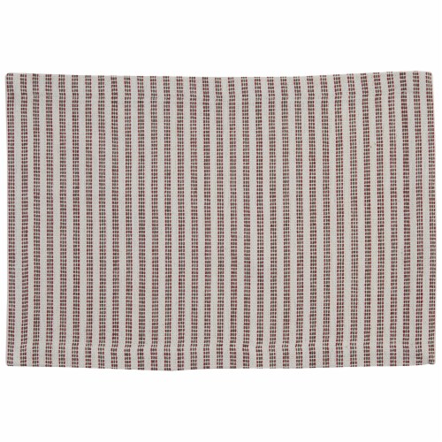 Park Designs Holiday Tree Stripe Placemat Set- White Perspective: front