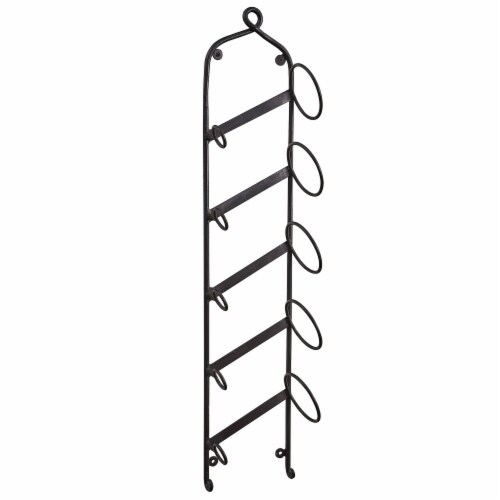 Park Designs Forged Iron Hanging Wine Rack Perspective: front